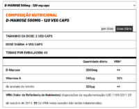HSN D- Manose 500 mg - 120 Veg Caps - Image 2