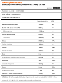 HSN Evoflex ( Glucosamina. Condroitina e MSM ) - 240 Tabs - Image 2