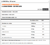 HSN L-Lisina 500 mg - 120 Veg Caps - Image 2