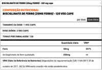 HSN Ferro 25 mg ( bisglicinato ) 120 cápsulas - Image 8